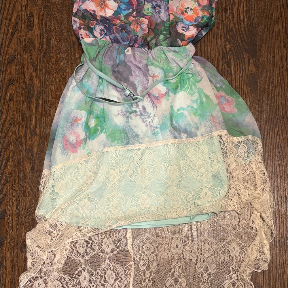 Y2k High-low floral dress